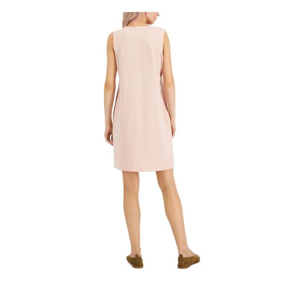 EILEEN FISHER Womens Pink Unlined Pullover Sleeveless Shift Dress Petites PM - Picture 2 of 5